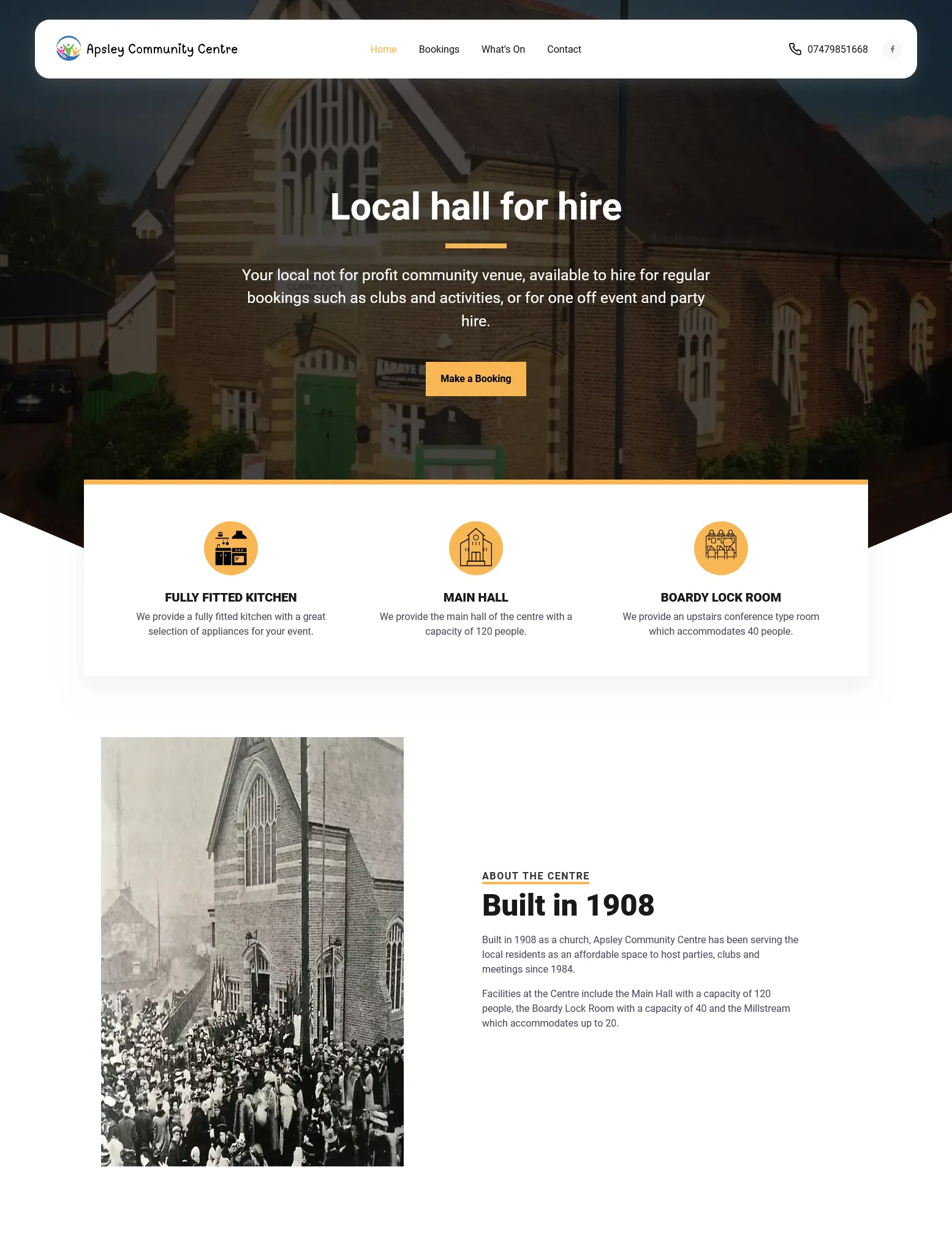 Apsley Centre Website Showcase